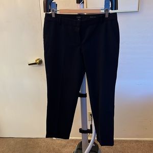 J. Crew. Capri pants. Size 8. Navy. Wool blend.